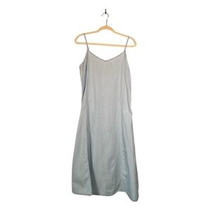 Old Navy Light Blue Adjustable Spaghetti‎ Strap Slip Dress